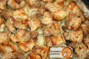 Шашлык на луковой подушке