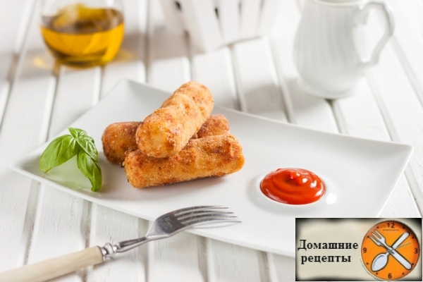 Куриные крокеты с сыром 