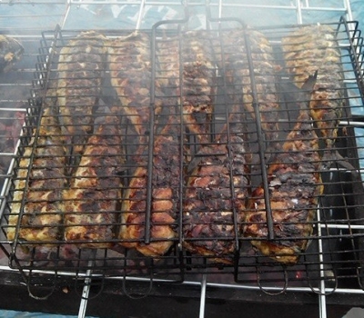 Скумбрия на мангале