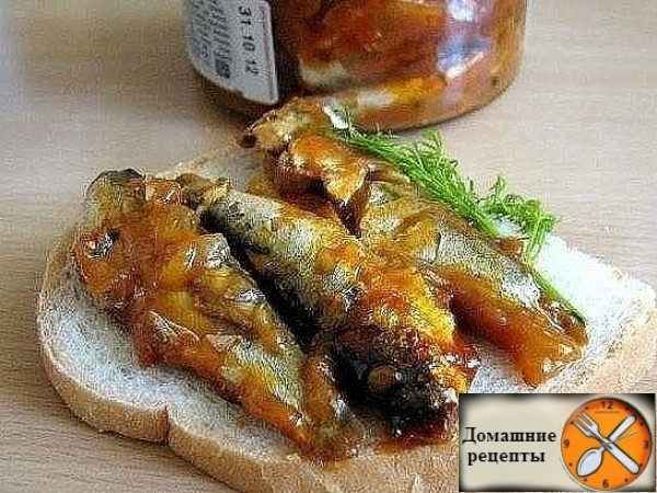 Домашняя килька в томате