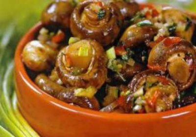 Быстрые маринованные шампиньоны