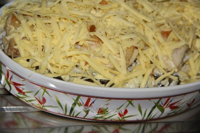 Куриные ножки с картошкой и грибами в духовке 6